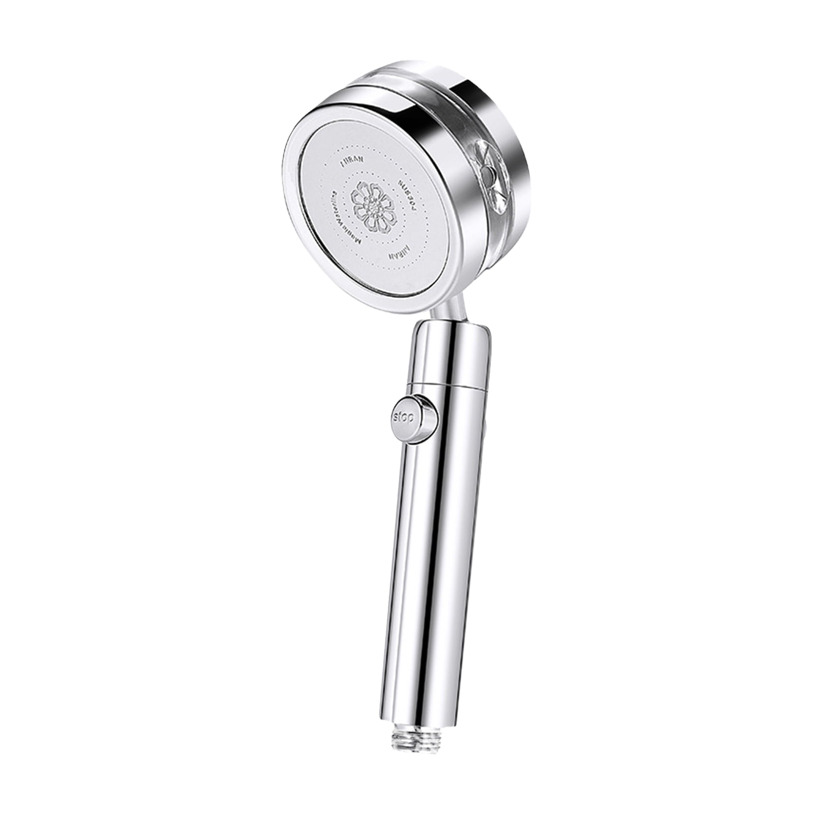 Graflsoa 360° Adjustable Turbo Boost Showerhead with Dual Spray Modes, Pause Switch, and Built-in Filter for Enhanced Water Pressure and Comfort