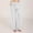 White, variant on zanvin Women's Casual Solid Cotton Linen Drawstring Elastic Waist Wide Leg Cargo Pants