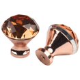 thumbnail image 3 of Rose Gold DIY Unique Color Pull Handle Crystal Cabinet Drawer Door Knob 30mm, 3 of 10