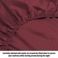 thumbnail image 2 of HLONK Fresh Linen 1200 Thread Count California King Size Deep Pocket Solid Cotton Sheet Set (California King, 2 of 3