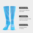 thumbnail image 1 of 6 Paires de Bas de Compression pour Femmes Hommes Circulation 20-30 mmHg Bas de Compression pour Course Infirmière Enflure Voyage Vol, 1 of 6