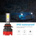 thumbnail image 3 of Amdohai 2PCS 9005 LED Motorcycle Headlights 6000K 6000LM Super Bright Waterproof LED Car Fog Light White Light, 3 of 7