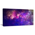 thumbnail image 2 of Clear Purple Starry Fractal Sky - Oversized Abstract Canvas Art Print, 2 of 3
