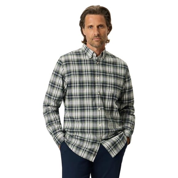Dockers Men's Long Sleeve Plaid Oxford Button Down Shirt, Sizes S-XXL
