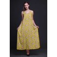thumbnail image 3 of Bimba Robe Longue Maxi de Soirée pour Femmes en Rayonne à Imprimé Floral, Dos Nu, à Bretelles Spaghetti - Medium, 3 of 5