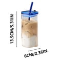thumbnail image 3 of Tasse à Café en Verre 350 ml pour Boissons Chaudes Ou Froides avec Résistance aux Chocs Thermiques et Design Transparent, 3 of 7