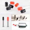 thumbnail image 5 of Unique Bargains 100pcs Embouts en Caoutchouc 16mm (5/8 ') Vinyle PVC Rond Bouchon Bouchon Couvercle Filetage Protecteurs Gris, 5 of 5