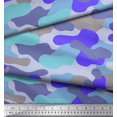 thumbnail image 3 of Soimoi Rayon Fabric Two Tone With Grey Camouflage Printed Fabric 1 Yard 42 Inch Wide, 3 of 3