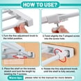 thumbnail image 4 of 4 Pcs School Locker Shelf Organizer - Adjustable Locker Divider Mate Easy to Install for Extending Locker Use Space, 4 of 6