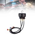 thumbnail image 1 of Automotive AC Gauge Set, Enhanced Safety Brass AC Gauge Set with 4.9ft Hoses Replacement for R410A R32 R134A R22 Refrigerants for Vehicle, 1 of 7