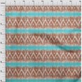 thumbnail image 3 of oneOone Tissu Polyester Lycra Chevron Ikat Imprimé au Mètre 56 Pouces de Large, 3 of 4