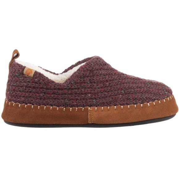 Acorn A19019GARWS Pantoufles Moc Confort Grenat pour Femmes, P