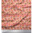 thumbnail image 1 of Soimoi Velvet Fabric Leaves & Fox Face Cartoon Printed Fabric 1 Yard 58 Inch Wide, 1 of 3