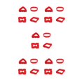thumbnail image 2 of ZheElen 4piece Non-Stick Silicone Cake Mold Easy To Clean Flexible And Lightweight red 5Set, 2 of 6