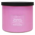 thumbnail image 1 of Mainstays 3-Wick Textured Wrapped Raspberry Peach Frose Scented Candle, 14 oz, 1 of 6