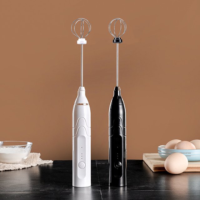 OULII Kitchen Appliances Electric Egg Beater Stainless Steel 1 Set