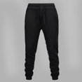thumbnail image 3 of Mens Pants, Mens Solid Color Pocket Drawstring Casual Youth Versatile Sports Oversized Pants, 3 of 6