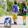 thumbnail image 2 of Costway 2PC Kids Carry On Luggage Set 12" Backpack & 16" Rolling Suitcase for Travel, 2 of 10