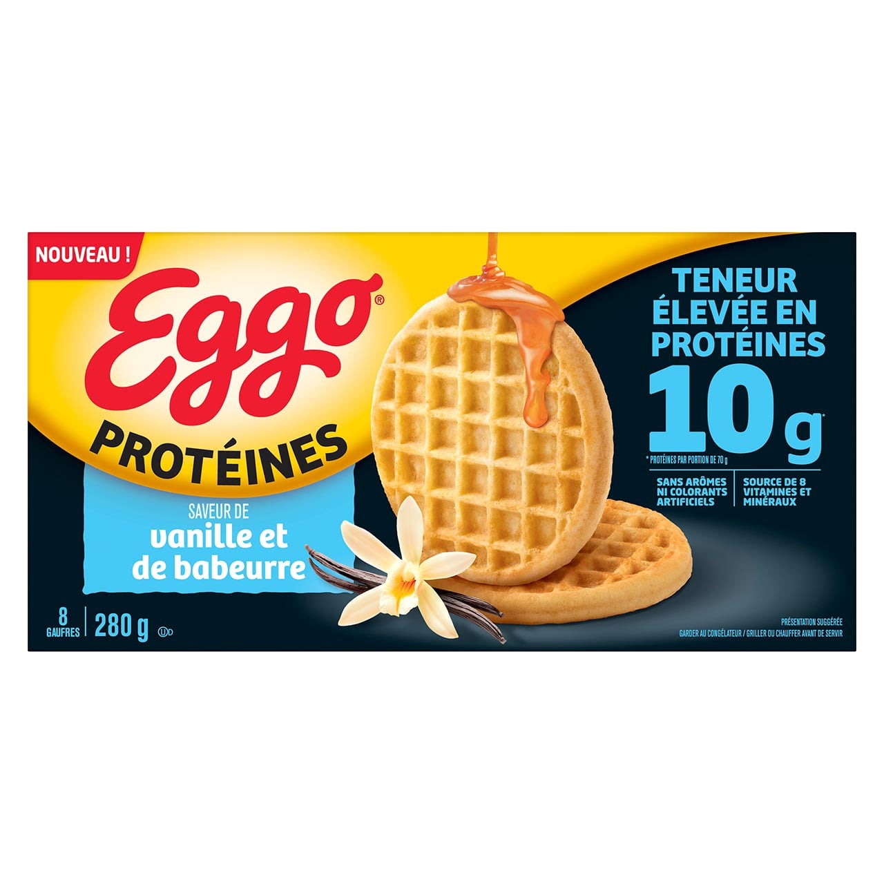 Eggo Gaufres Protein Babeurre Vanille 8 Count Eggo Gaufres Protein Babeurre Vanille