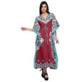 thumbnail image 3 of Moomaya Caftan pour Femmes Grande Taille Tenue d'Été Sortie de Plage Kimono Robe Caftan, 3 of 6