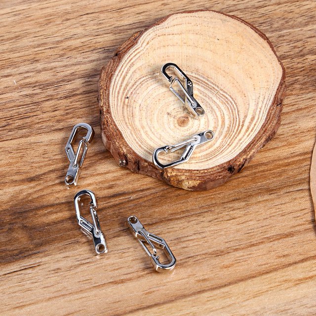 Snap Hook, Light Weight High Strength Outdoor EDC Alloy 5PCS Locking Carabiner For Hiking
