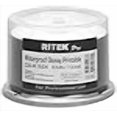 thumbnail image 2 of 100 Pack Ritek Pro CD-R 52X 700MB 80Min Professional Grade Watershield Water Resistant Glossy White Inkjet Hub Printable Blank Recordable Disc, 2 of 2