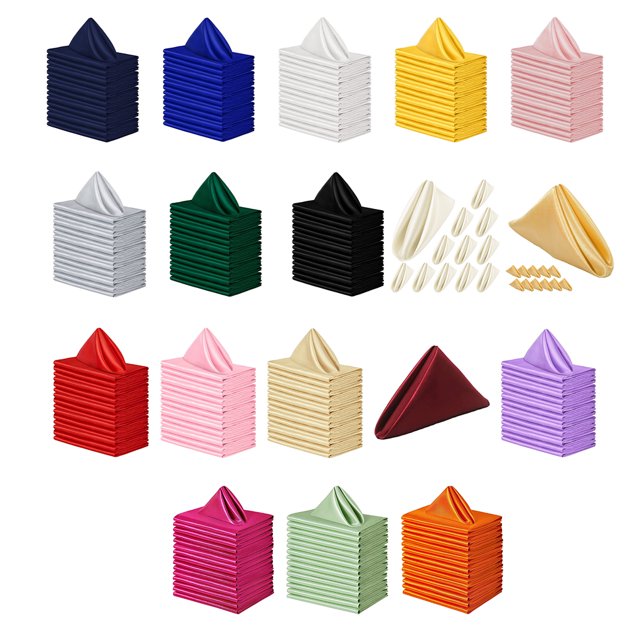 Baohd 20pieces Durable And Easy To Clean Table Napkins For Everyday Wide Application Square Table Napkin gold