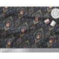 thumbnail image 3 of Soimoi Cotton Poplin Fabric Floral & Ogee Damask Decor Fabric Printed Yard 56 Inch Wide, 3 of 3