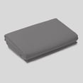 thumbnail image 4 of Drap Plat Simple en Percale 100 % Coton Frais et Net Jumeau Gris Foncé par Color Sense, 4 of 13