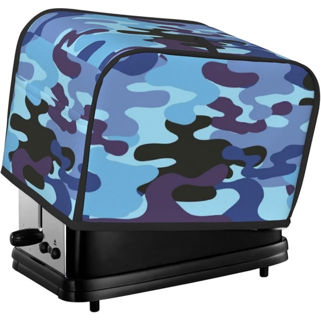 Toaster Cover 2 Slice Camouflage Dustproof Bread Maker Cover Fingerprint Bakeware Protection Wide Slot Toaster Bag Reusable Kitchen Small Appliance Cover TC278