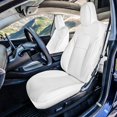 thumbnail image 2 of FH Group Faux Leather Custom Fit Car Seat Covers for 2020-2024 Tesla Model Y Front Seats, 2 of 6