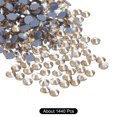 thumbnail image 3 of Uxcell Hotfix Rhinestones Flatback Crystal Glass Gems for Craft Clothes DIY Decoration Gold Champagne 4.8mm, 3 of 5