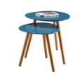 thumbnail image 1 of Convenience Concepts Oslo Nesting End Tables, Blue / Natural, 1 of 2