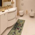 thumbnail image 3 of YAOMOBB Low Profile Laundry Mat Water Absorbent Floor Mat Laundry Room Letter Printed Non Slip Stain Resistant Bathroom Carpet, 3 of 7