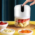 thumbnail image 2 of Electric Garlic Masher 250ml 5V 800mAh Portable Small Garlic Chopper Rechargeable Electric Mini Chopper Reusable Garlic Peeler Food Processor Kitchen Food Masher Tool for Home, 2 of 8