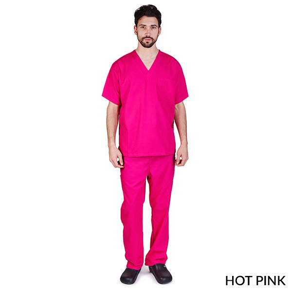 M&M SCRUBS Men's Scrub Set Medical Scrub Top and Pants