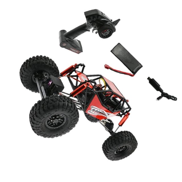 Voitures Buggy Rock à Grande Vitesse 35 Km/h RC Crawler Rock Voiture RC de Course 1/10 Véhicule Crawler Tout-Terrain Rouge