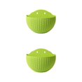 thumbnail image 1 of Youkk Easy To Install Double-layer Plastic Flowerpot For Walls Drainage Flower Pot Light Green 2Set, 1 of 6