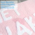 thumbnail image 4 of Cute Get Naked Bath Mat Bright Bathroom Rugs Bathroom Funny Non Slip Floor Bath Rug Machine Washable Bathmat Soft Microfiber Carpet for Bathtub & Shower (Pink Base & White Words, 23.6 * 15.7 Inch), 4 of 8