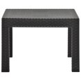 thumbnail image 2 of vidaXL Table de Jardin Anthracite 58x58x41 cm Rotin PP, 2 of 4