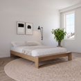 thumbnail image 4 of Nexera Gael Queen Size Platform Bed with Slats, Brown Oak, 4 of 6