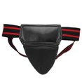 thumbnail image 1 of Boxing Groin Guard Protector PU Leather Breathable Jockstrap for Kickboxing Muay ThaiBlack, 1 of 14