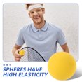 thumbnail image 2 of 4pcs Yellow Rubber Balls Rebound Rate High Highly Visible Sports Balls For Sports Ball Game Practice Training, 2 of 8