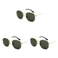 thumbnail image 4 of relayinert Fashionable Polarized Lens Small Square For Trendy Style Materials gold  blackish green 3Set, 4 of 6
