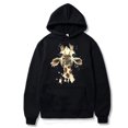 thumbnail image 1 of T-shirt à Manches Longues pour Femmes, Décontracté, Col Rond, Manches Longues, Imprimé Girafe, Chandail à Capuchon Ample, 1 of 2