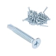 thumbnail image 4 of Vis Auto-Perçante, 50Pcs Vis de Fixation Filetage Transparent 4.8x32mm pour la Fixation de la Tête Plate, 4 of 8