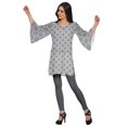 thumbnail image 3 of Moomaya Robes Tuniques Courtes Femmes Manches Kimono Kurti Imprimé Mini Tenue d'Été, 3 of 5