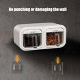 thumbnail image 4 of Boovnll Wall Mounted Spice Jars Household Kitchen Seasoning Box Multi Seasoning Box Storage Box Wall Mounted Seasoning Jar Set Combination, 4 of 7