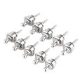thumbnail image 1 of 10 Pcs Boutons de Guitare Style Schaller Champignons (Argent), 1 of 4
