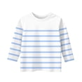 thumbnail image 3 of MeetoTime T-shirt pour Enfants, Mode, Couleur Unie, Imprimé, Manches 3/4, Col Rond, Hauts, Tout-Petits, Enfants, pour Garçons et Filles, 3 of 4